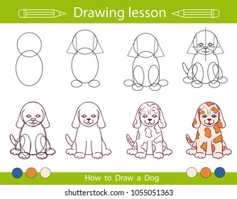 23+ Dog Pictures To Draw Step By Step