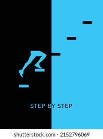 Step by step | unisex t-shirt design ,this design for print-on-demand t-shirt printing businesses and to upload online stores as well. It's 100% royalty free.100% editable Eps 10 format.  