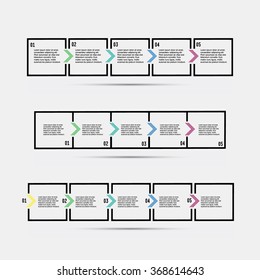 Step by step  vector design. Vector eps 10 illustration. Step by step template. Step by step quote icon. Quote form. Quote citation blank template. Blank template with print information design quotes.