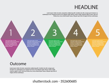 Step by step vector design for your work.  banners, advertising, applications document, presentation, web and mobile design, business infographic, illustration template design, cover, poster 