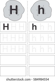 Step By Step Writing How Write Stock Vector (Royalty Free) 584984554 ...