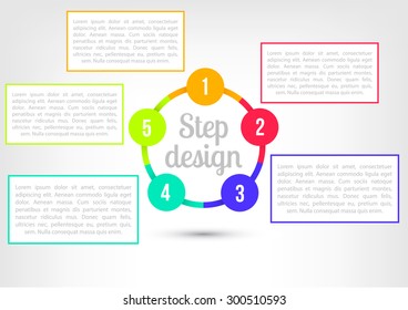 Step design. Business Infographics. Vector Graphs Elements. Infographic Element. Vector Illustrations.