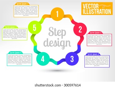 Step design. Business Infographics. Vector Graphs Elements. Infographic Element. Vector Illustrations.
