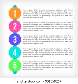 Step design. Business Infographics. Vector Graphs Elements. Infographic Element. Vector Illustrations.