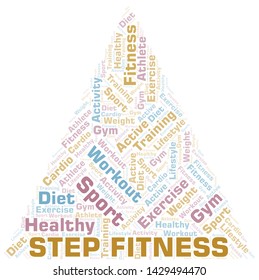 Step Fitness word cloud. Wordcloud made with text only.