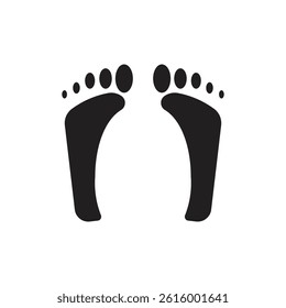 Step and Foot icon vector on white background