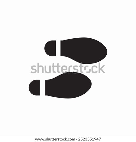 step foot print icon sign vector