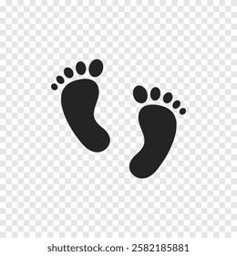 Step footprint path. footstep print and shoe step . shoe tread footprints vector illustration isolated on white background.