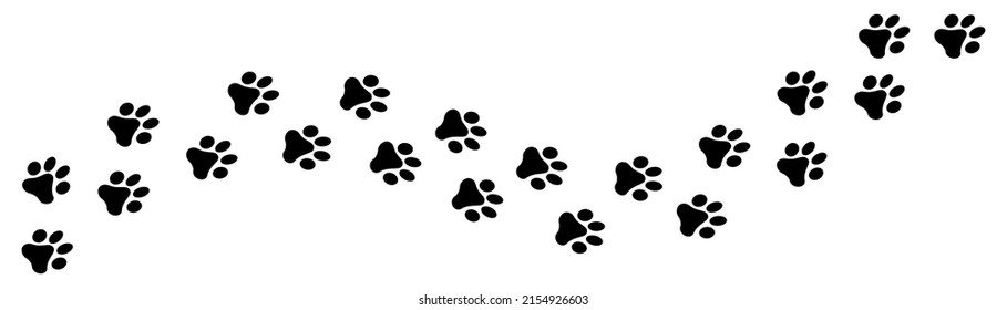 Step footprints paths. footstep prints and shoe steps . shoe tread footprints vector illustration isolated on white background.