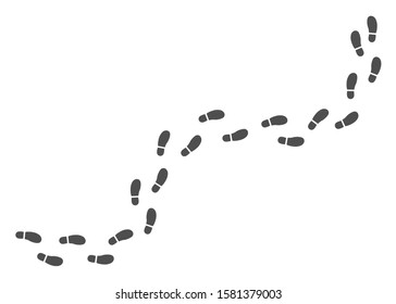 Step Footprints Paths Vector Illustration Eps Stock Vector (Royalty ...