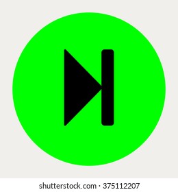 Step Forward navigation button.Vector illustration.
