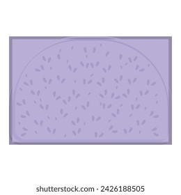 Step front door mat icon cartoon vector. Space decoration. Exterior design