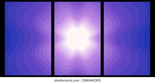 Step gradient background backed by the symbol rush series.modern design, printable posters, banners, template concept design. Vector illustrations.main puple coloure infinty symbol.