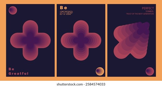 Step gradient background backed by the symbol rush series.modern design, printable posters, banners, template concept design. Vector illustrations.main purple,pink,colour.