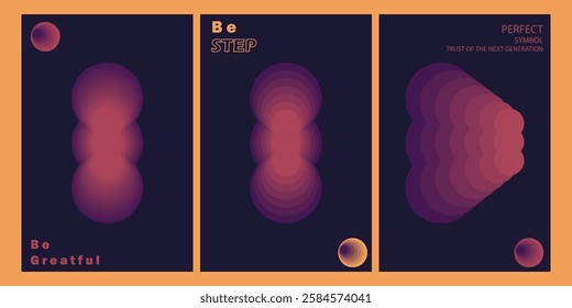 Step gradient background backed by the symbol rush series.modern design, printable posters, banners, template concept design. Vector illustrations.main purple,pink,colour.