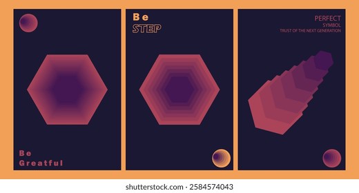 Step gradient background backed by the symbol rush series.modern design, printable posters, banners, template concept design. Vector illustrations.main purple,pink,colour.