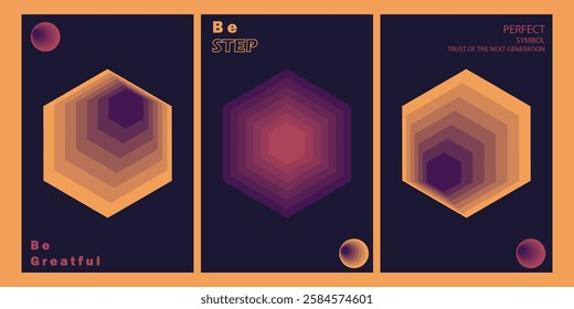 Step gradient background backed by the symbol rush series.modern design, printable posters, banners, template concept design. Vector illustrations.