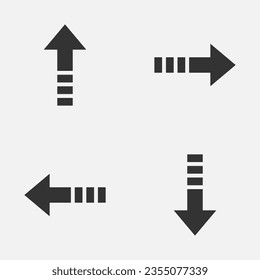 Step growing advance dash arrow icon