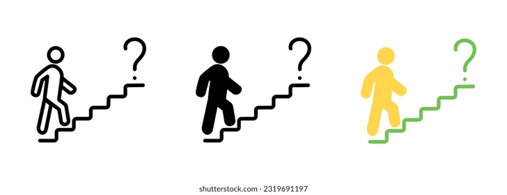 Step up icon. simple silhouette flat style vector illustration on white background.