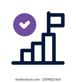 Schritt-Symbol. Vektorsymbol mit zwei Tönen für Ihre Website, Ihr Handy, Ihre Präsentation und Ihr Logo-Design.