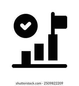 ícone de etapa. ícone de glifo vetorial para o design do seu site, celular, apresentação e logotipo.