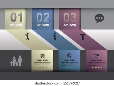 Step with icons. Can use for business concept / Education diagram / Navigator diagram.