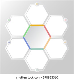 step infographic blank space for text