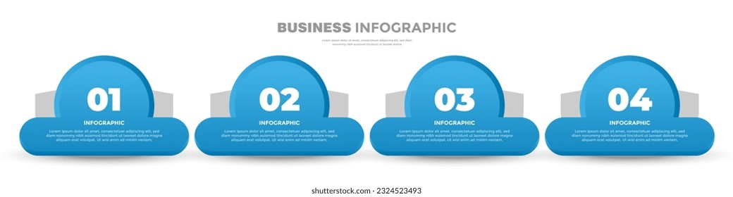 Step infographic business plan template