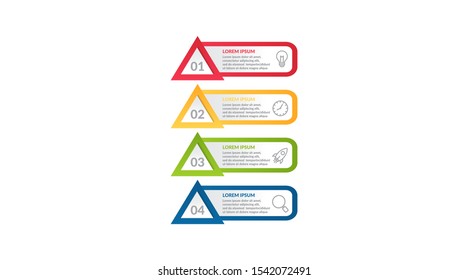 step infographic or process infographic design . business infographic concept for presentations, banner, workflow layout, process diagram, flow chart and how it work