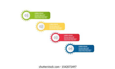 step infographic or process infographic design . business infographic concept for presentations, banner, workflow layout, process diagram, flow chart and how it work