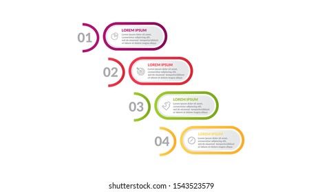 step infographic or process infographic design . business infographic concept for presentations, banner, workflow layout, process diagram, flow chart and how it work