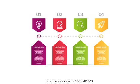 step infographic or process infographic template design . business infographic concept for presentations, banner, workflow layout, process diagram, flow chart and how it work