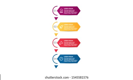step infographic or process infographic template design . business infographic concept for presentations, banner, workflow layout, process diagram, flow chart and how it work