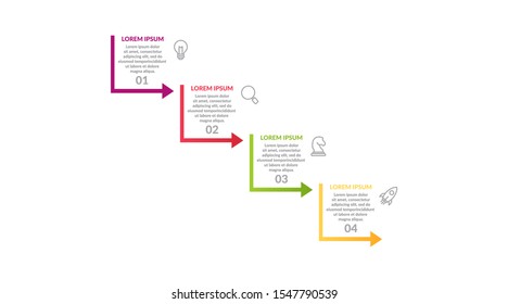 step infographic or process infographic template design . business infographic concept for presentations, banner, workflow layout, process diagram, flow chart and how it work