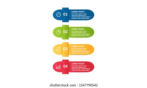 step infographic or process infographic template design . business infographic concept for presentations, banner, workflow layout, process diagram, flow chart and how it work