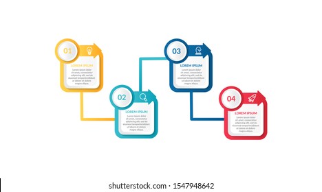 step infographic or process infographic template design . business infographic concept for presentations, banner, workflow layout, process diagram, flow chart and how it work