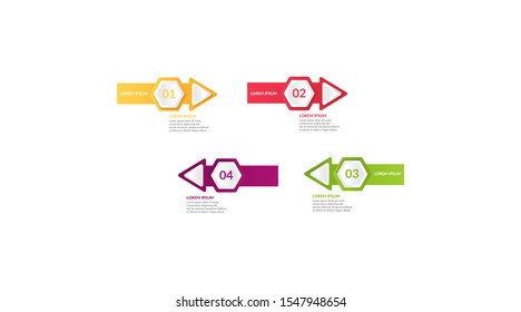 step infographic or process infographic template design . business infographic concept for presentations, banner, workflow layout, process diagram, flow chart and how it work