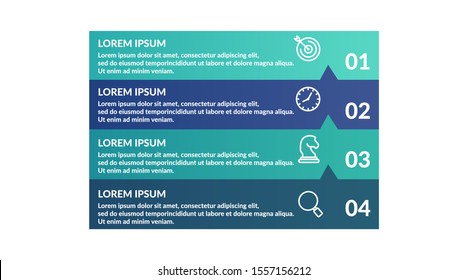 step infographic template for presentation