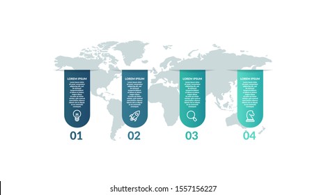 step infographic template for presentation