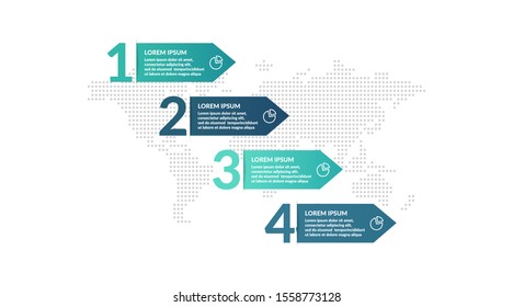 step infographic template for presentation