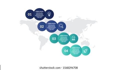 step infographic template for presentation