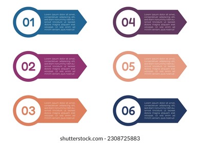 step infographic vector elements set