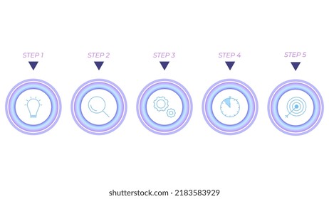 Step Infographics vector Illustration, Creative Infographics object vector.