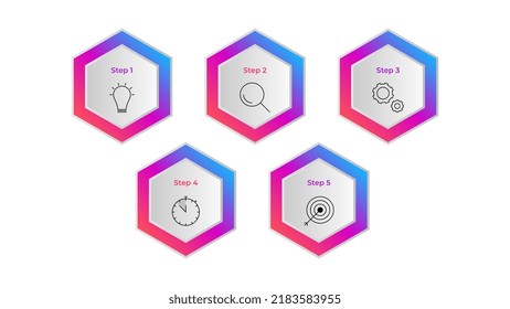 Step Infographics vector Illustration, Creative Infographics object vector.