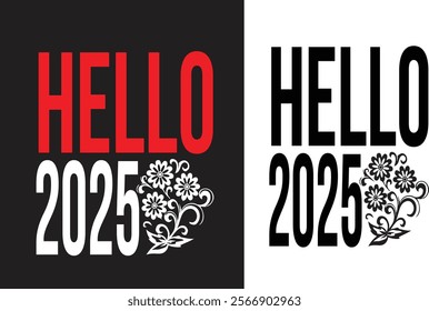 Step into the future with style in our "Hello 2025" T-Shirt! Featuring a sleek and modern design, this t-shirt is perfect for welcoming the new year with excitement and positivity. 