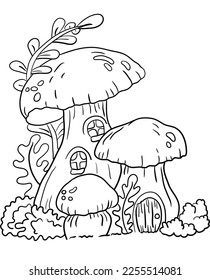 Step into a world of wonder and imagination with Mushroom Village, a coloring book featuring charming illustrations of magical mushroom houses and adorable forest creatures.