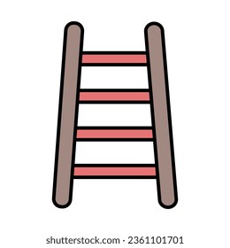 Step Ladder Icon Design For Personal And Commercial Use.