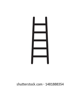 Step Ladder Icon, Ladder Icon In Trendy Flat Style