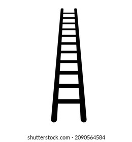 icono de escalera de paso, icono de escalera en estilo plano de moda