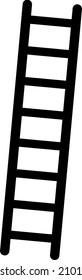 step ladder icon, ladder icon in trendy flat style.eps